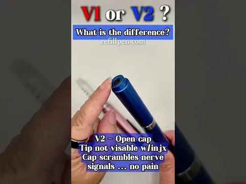 Difference between a V1 and V2 refillpen !