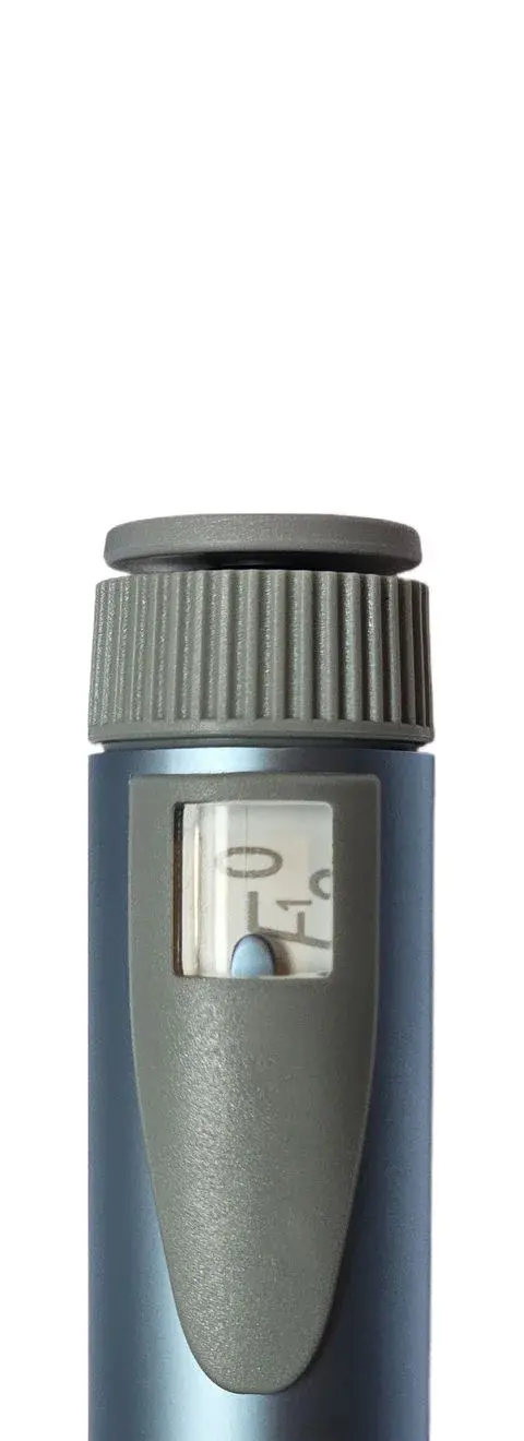 RefillPen dose dial and dosing window